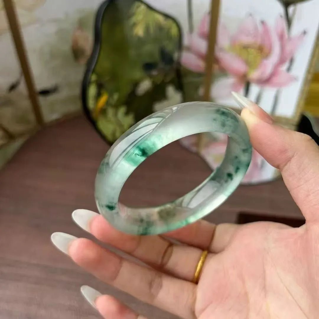 59-61mm Burmess Jade Bracelets - Jadeite Ding