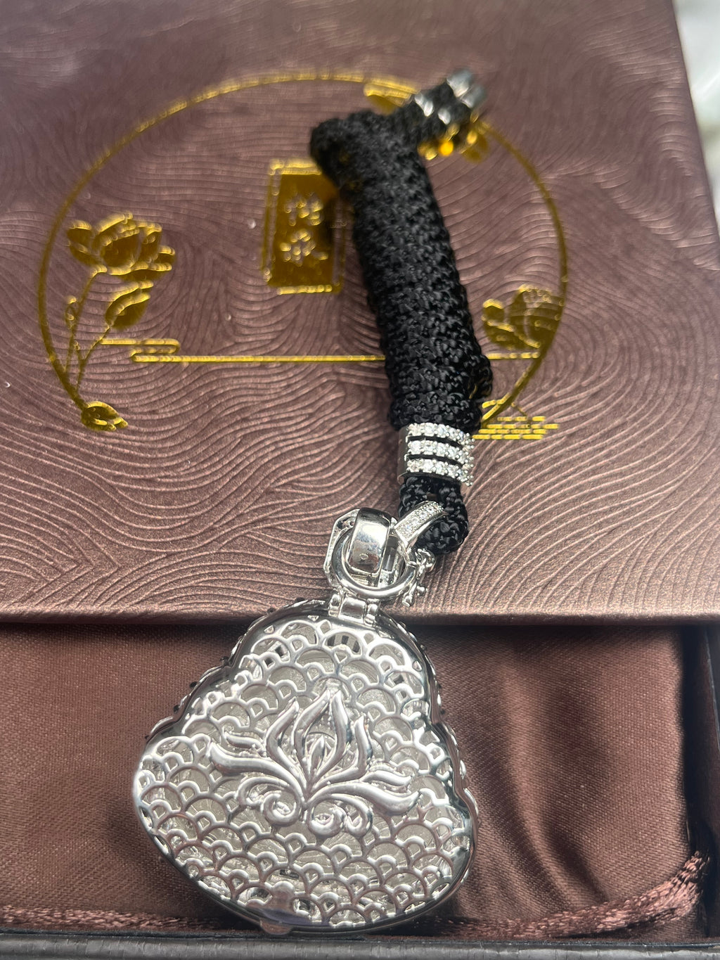 Imperial Green Nature Burmess Grade A Jadeite Buddha Pendant S