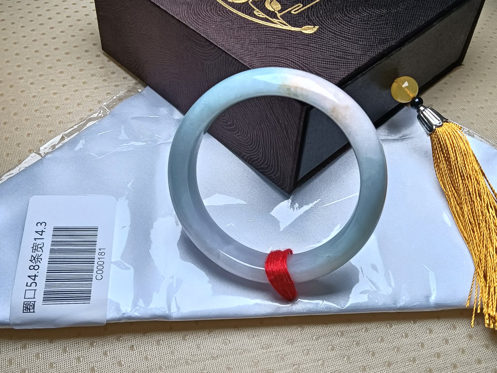 Natural Grade-A Jadeite Bangles Turquoise (Size:54-55mm)