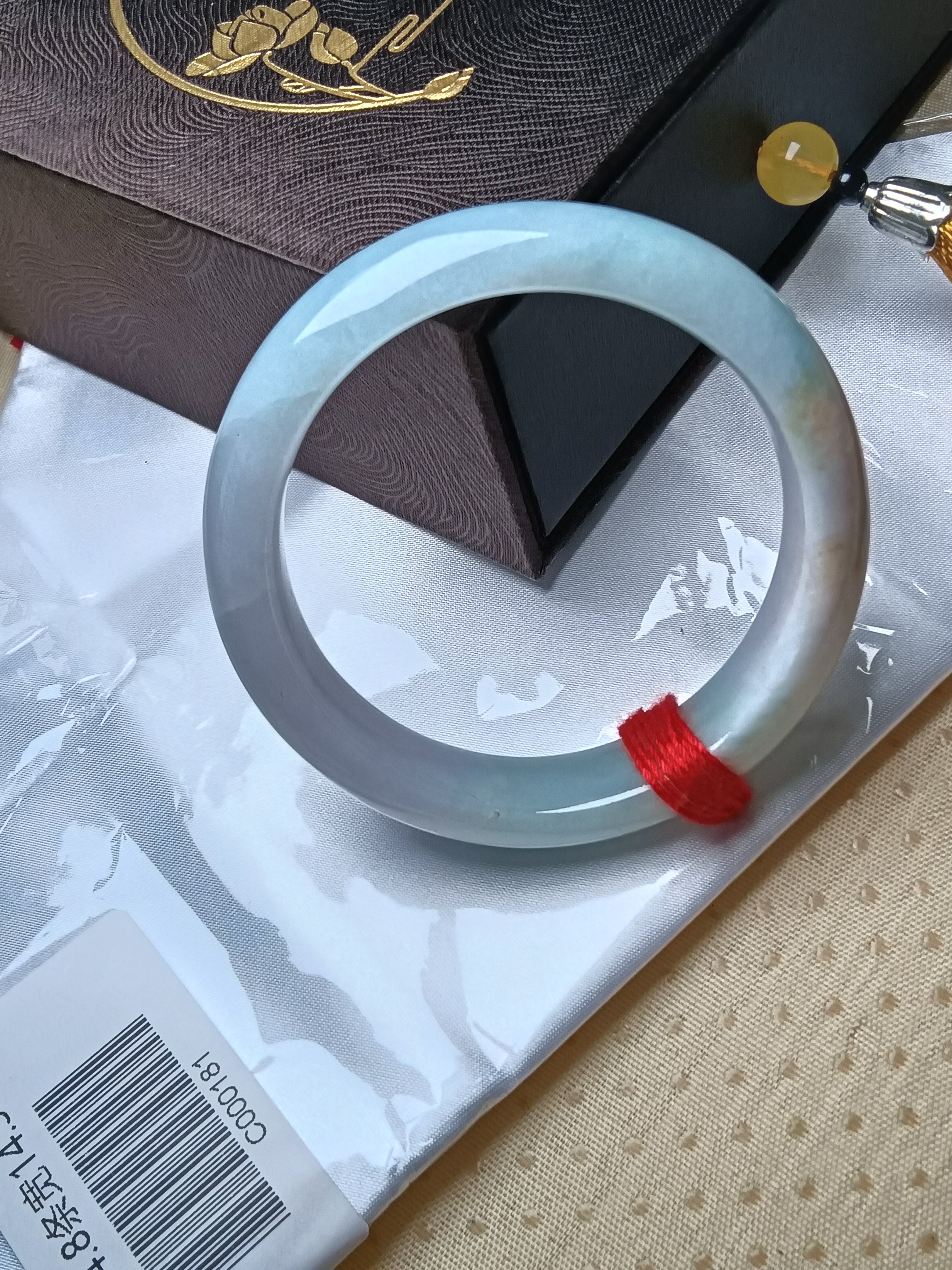 Natural Grade-A Jadeite Bangles Turquoise (Size:54-55mm)