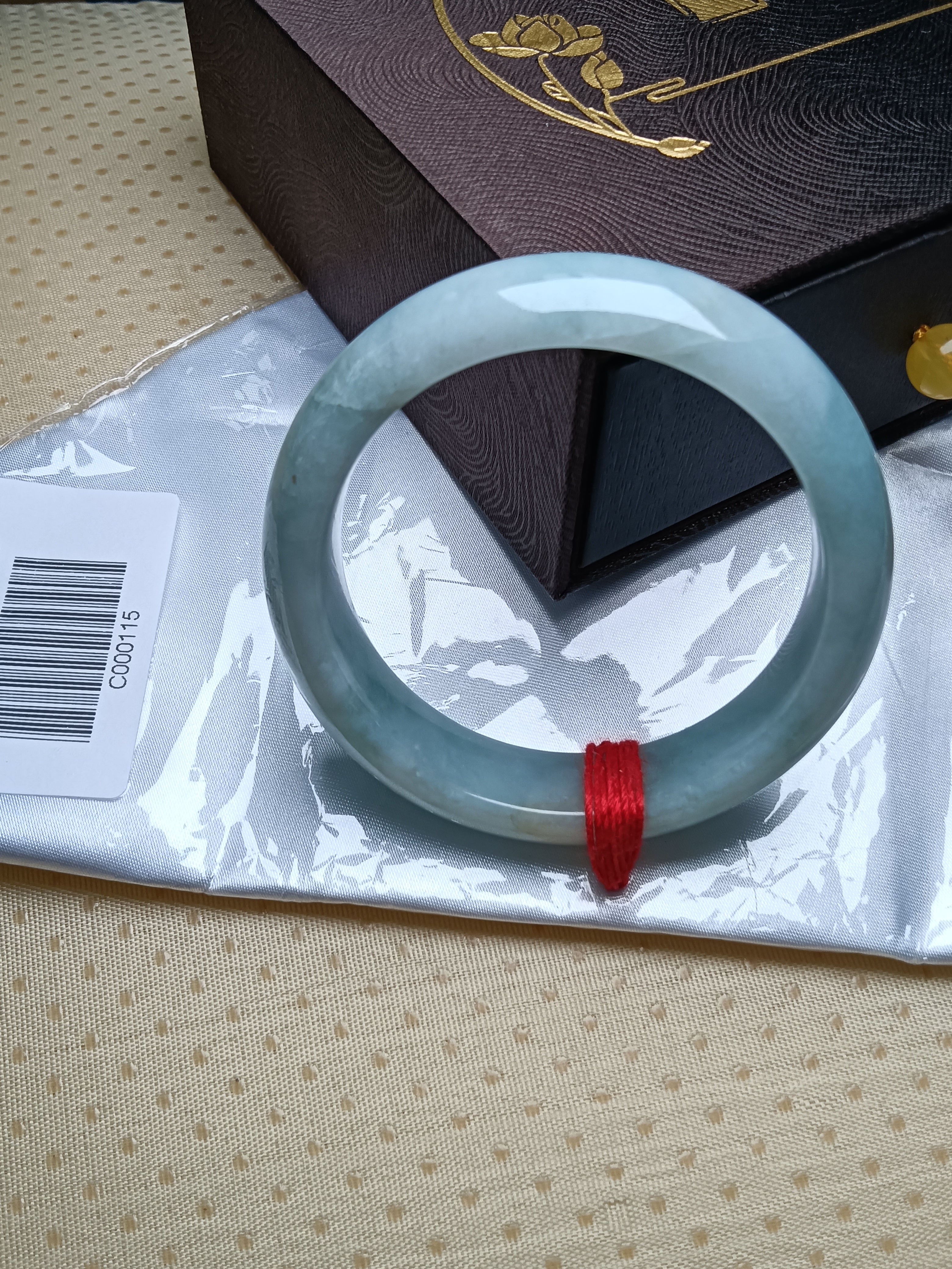 Natural Grade-A Jadeite Bangles Turquoise (Size:54-55mm)