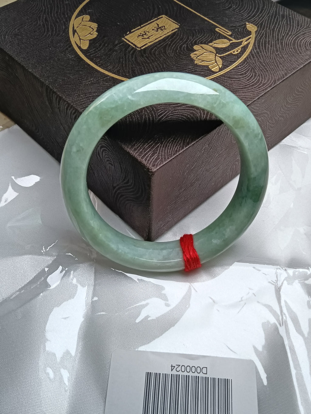 Apple Green Burmese JGIA Certified Jadeite Bangle (Size:56-57mm) #D024