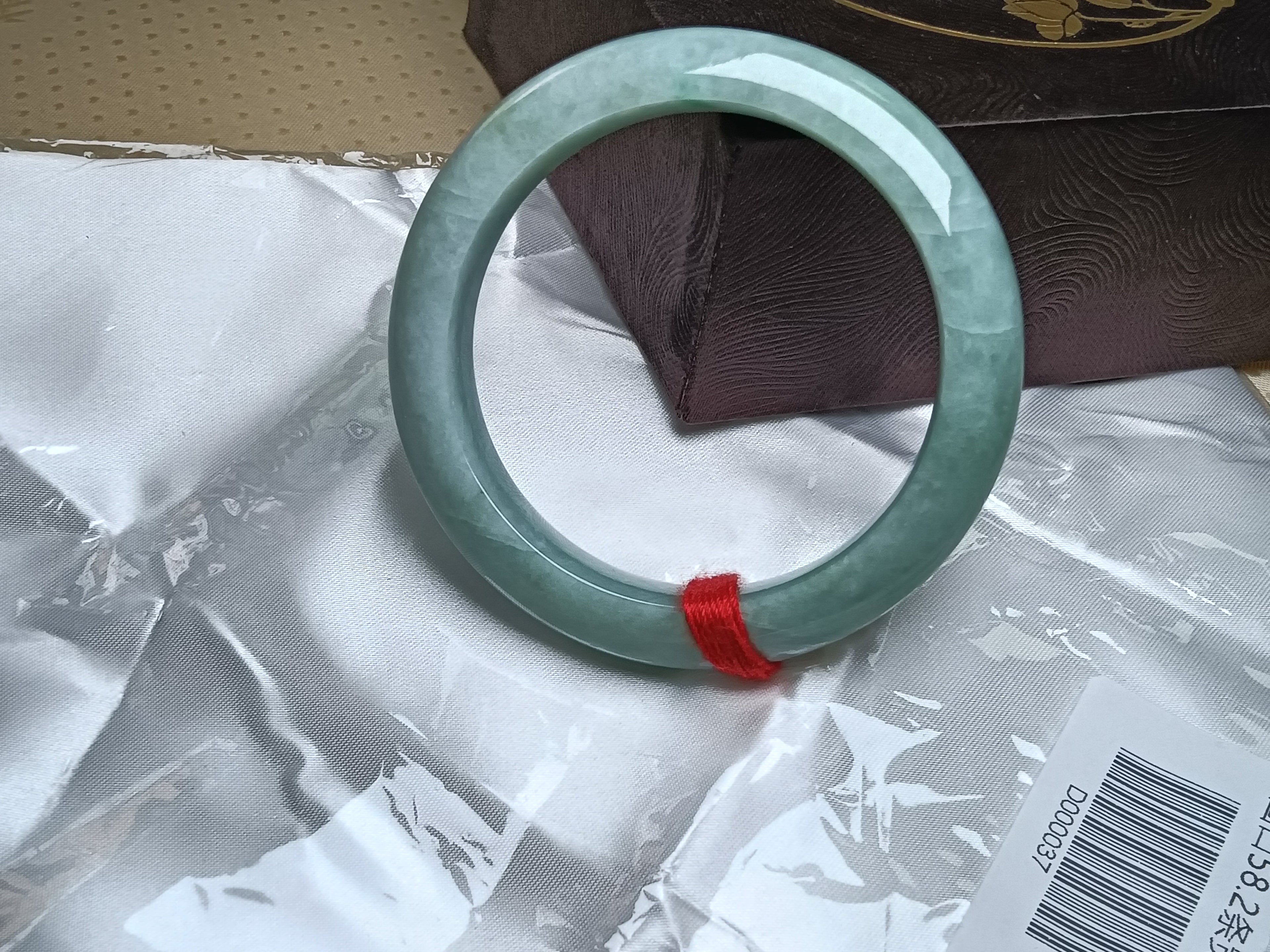 Full Apple Green Even color Nature Type-A Jadeite Bangles (Size:58mm)