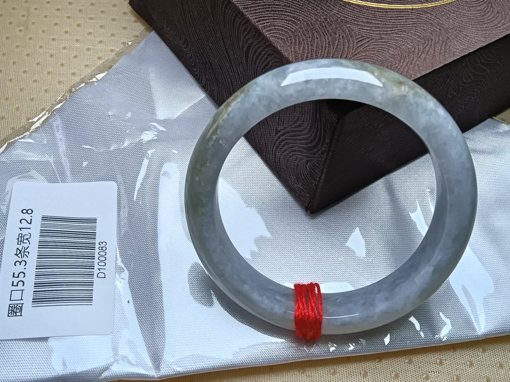 Moonlight Color Lavender Burmese JGIA Certified Jadeite Bangle (Size:54-55mm)