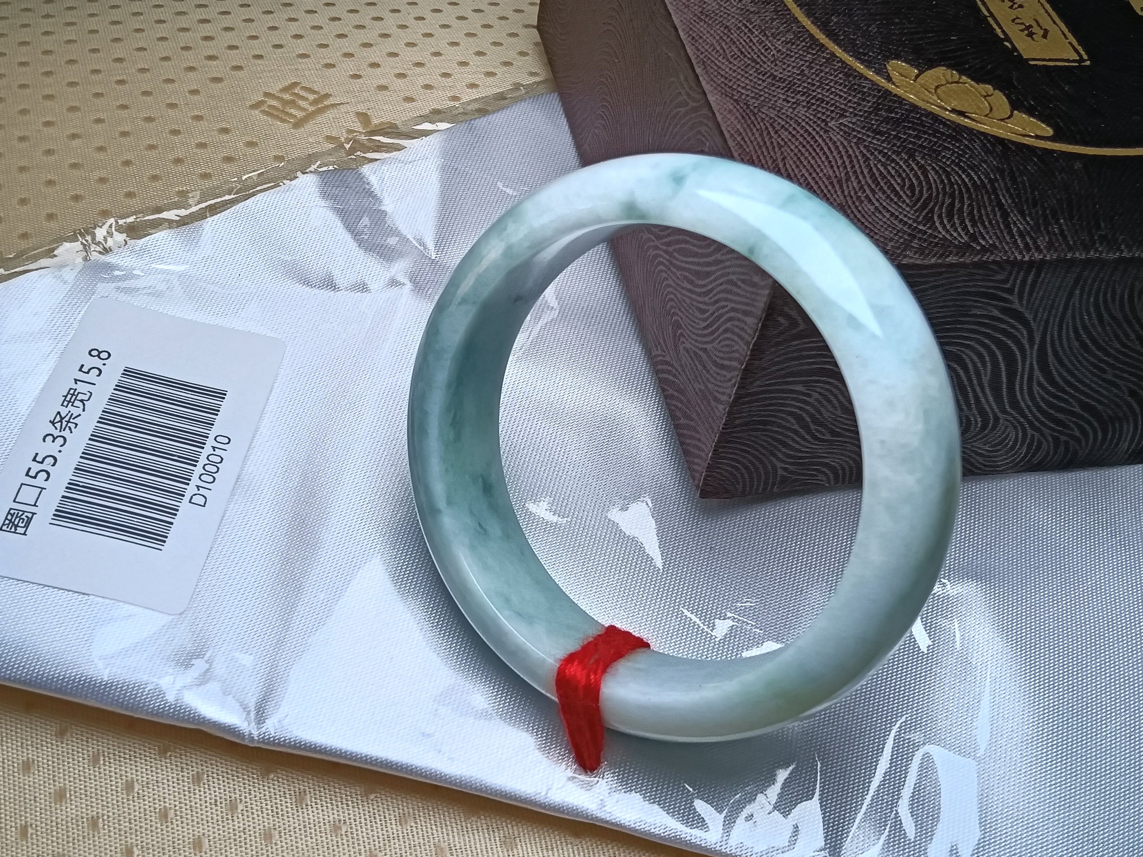 Lavender&Green with Floating Flower Burmese JGIA Certified Jadeite Bangle (Size:55-56mm)