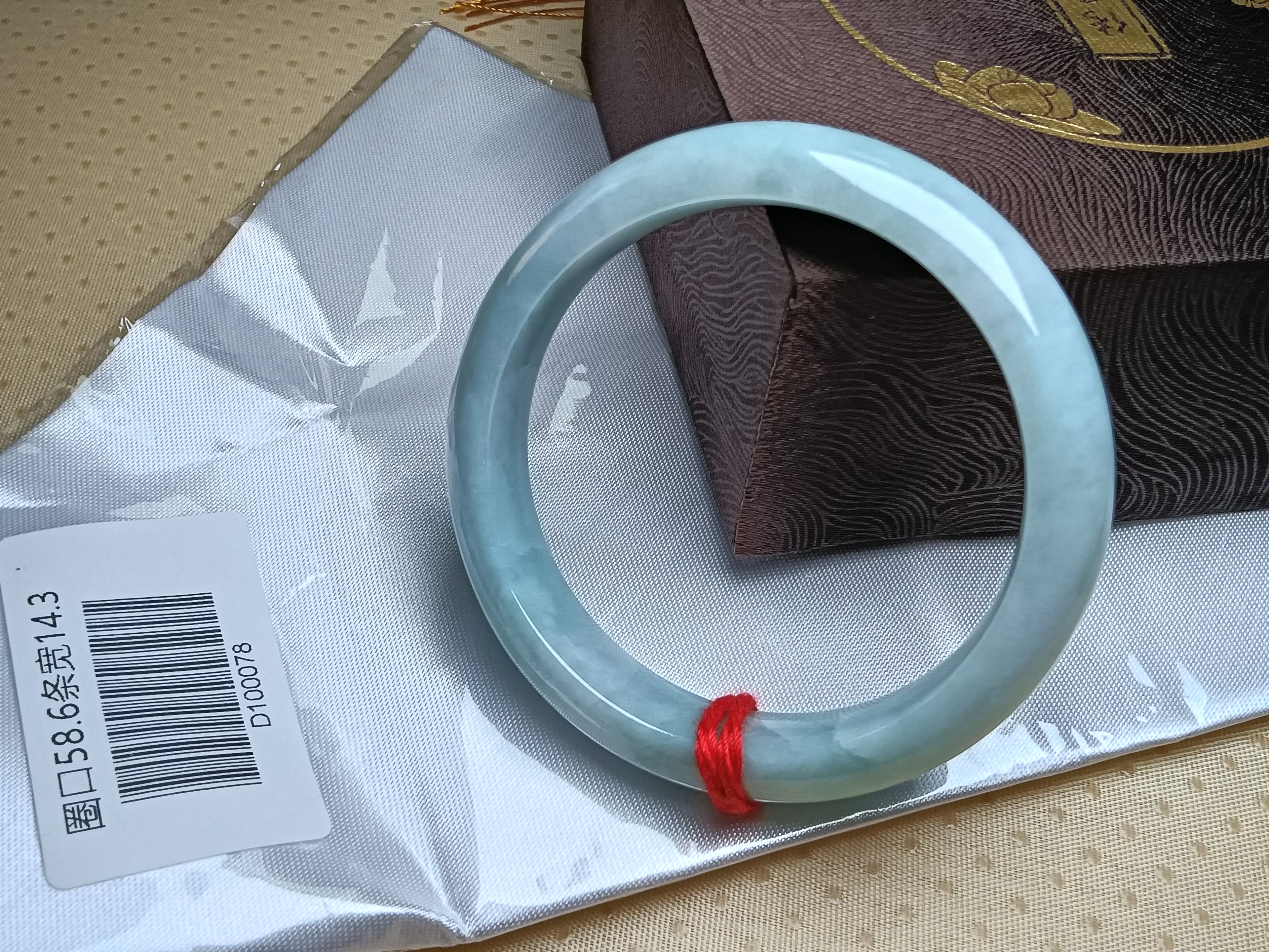 Watery Full Apple Green Nature Type-A Jadeite Bangles (Size:58-59mm)