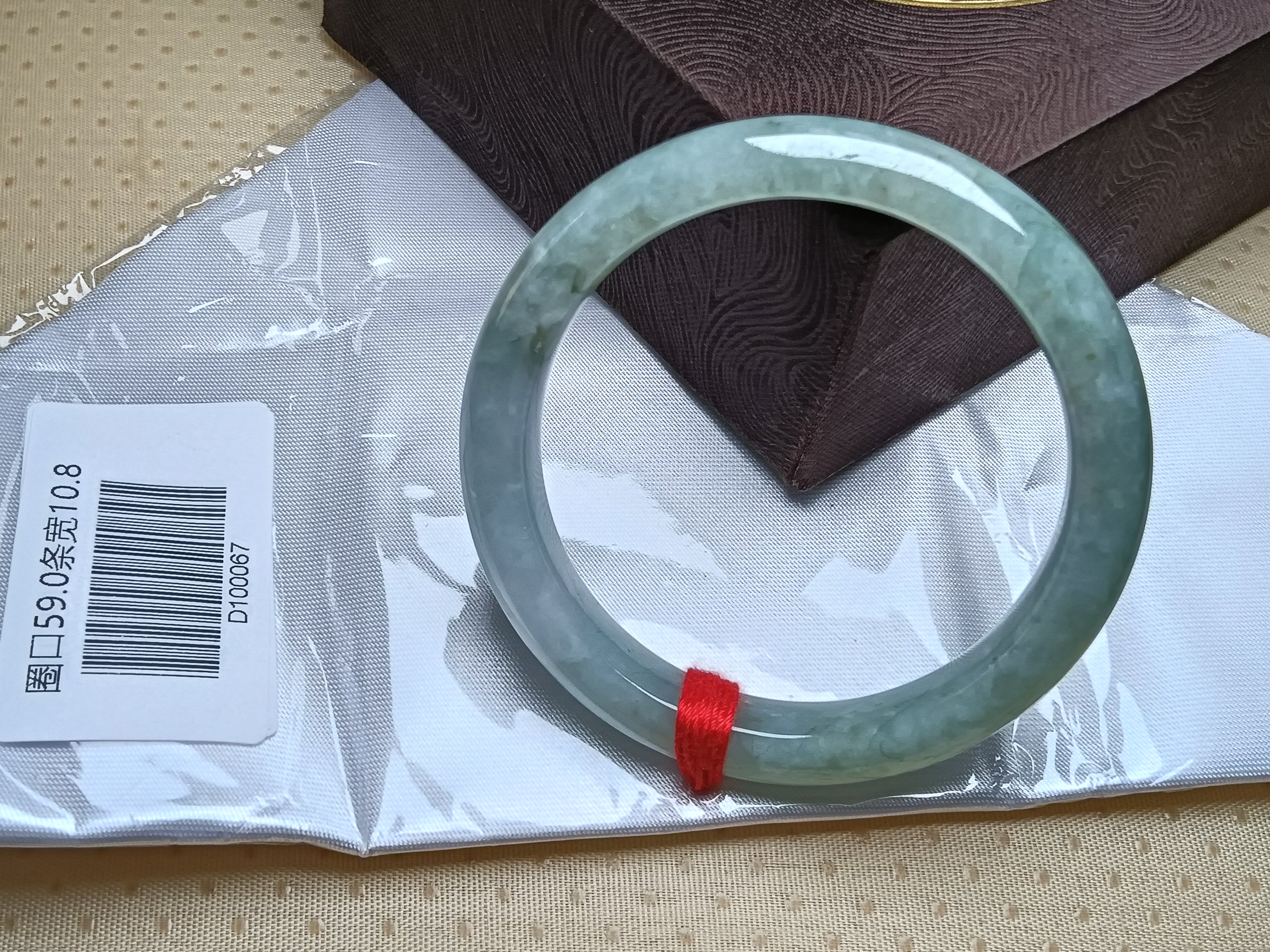 Natural Burmese Type-A Full Light Apple Green Jadeite Bangles (Size59-60mm)