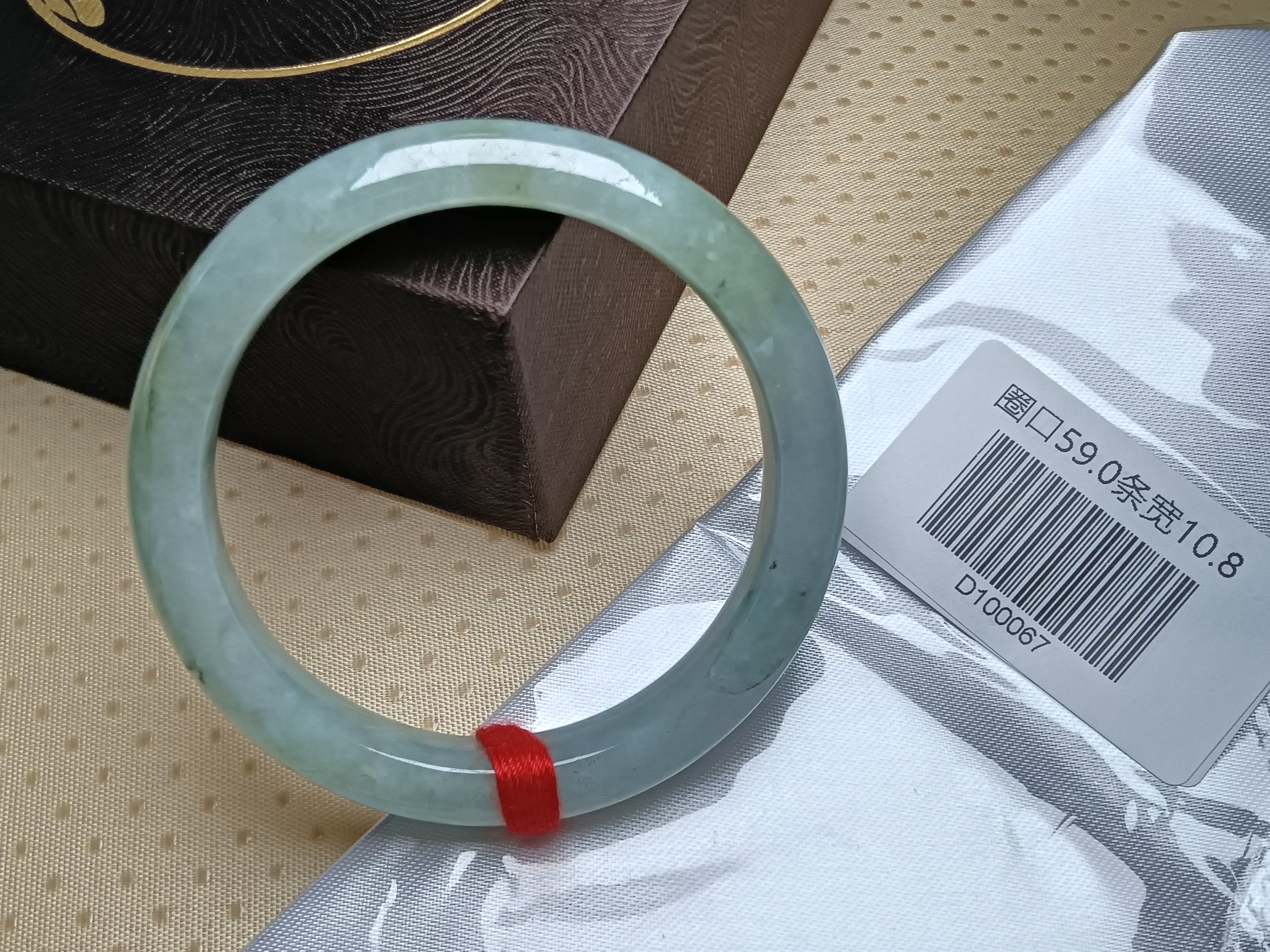 Natural Burmese Type-A Full Light Apple Green Jadeite Bangles (Size59-60mm)
