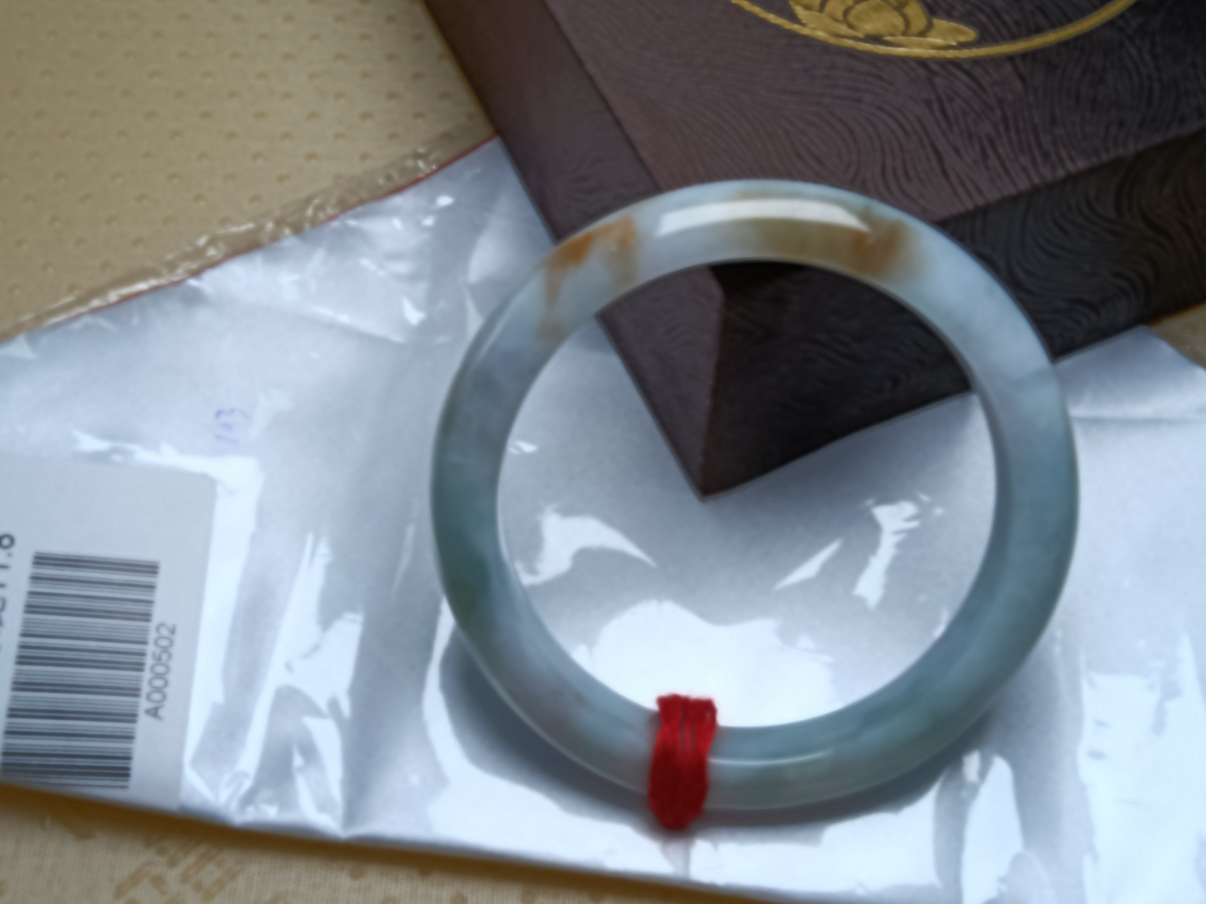 Spring Color Lavender &Green with Floating Flower Nature Type-A Jadeite Bangles (Size:58-59mm)