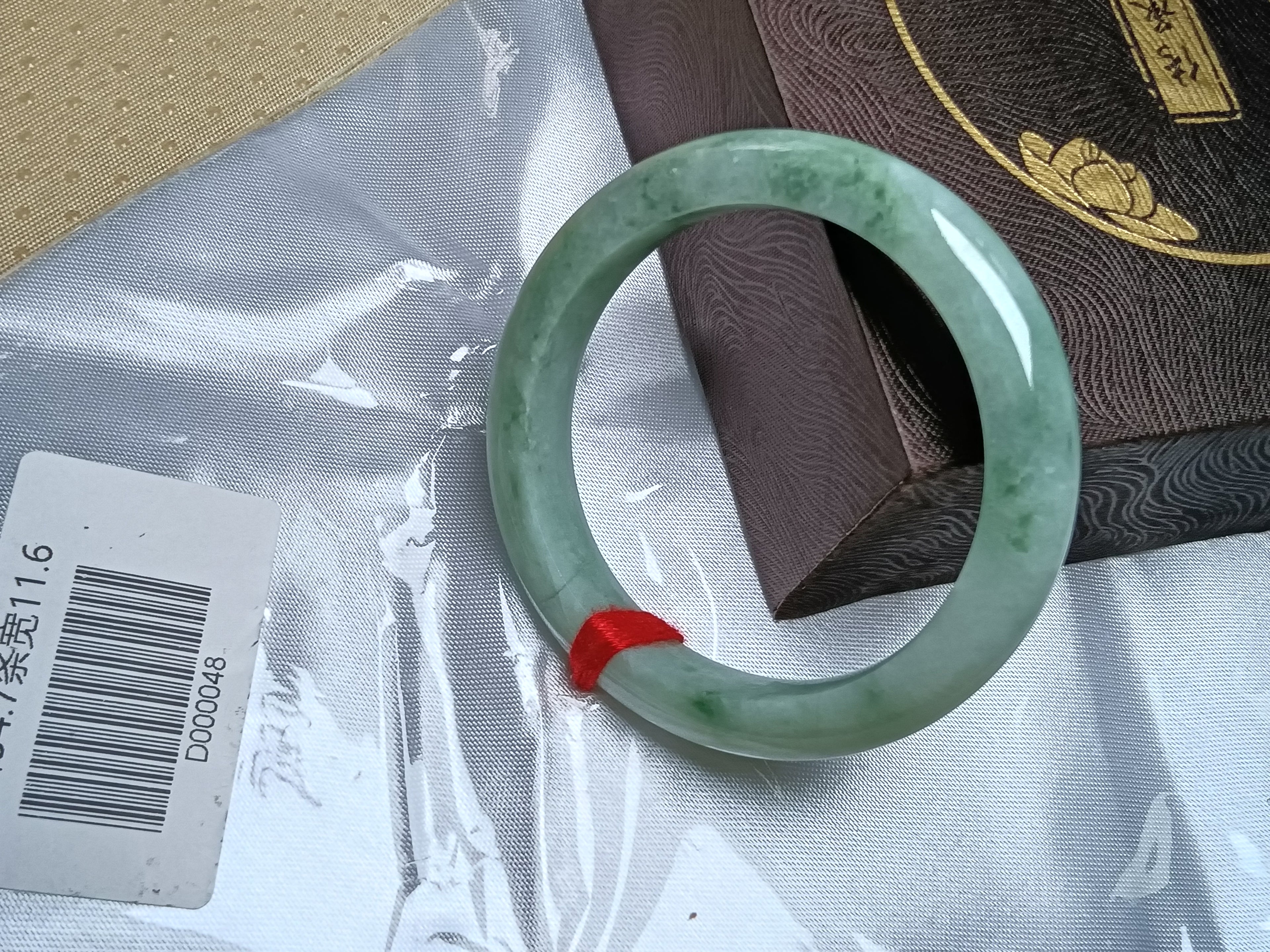 Icy Full Apple Green Nature Type-A Jadeite Bangles (Size:54-55mm)