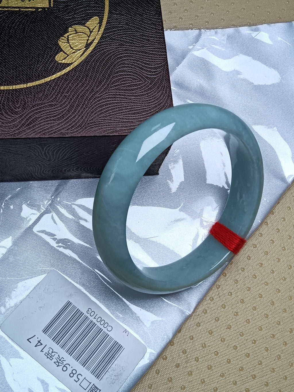 Watery Full Apple Green Nature Type-A Jadeite Bangles (Size:58-59mm)