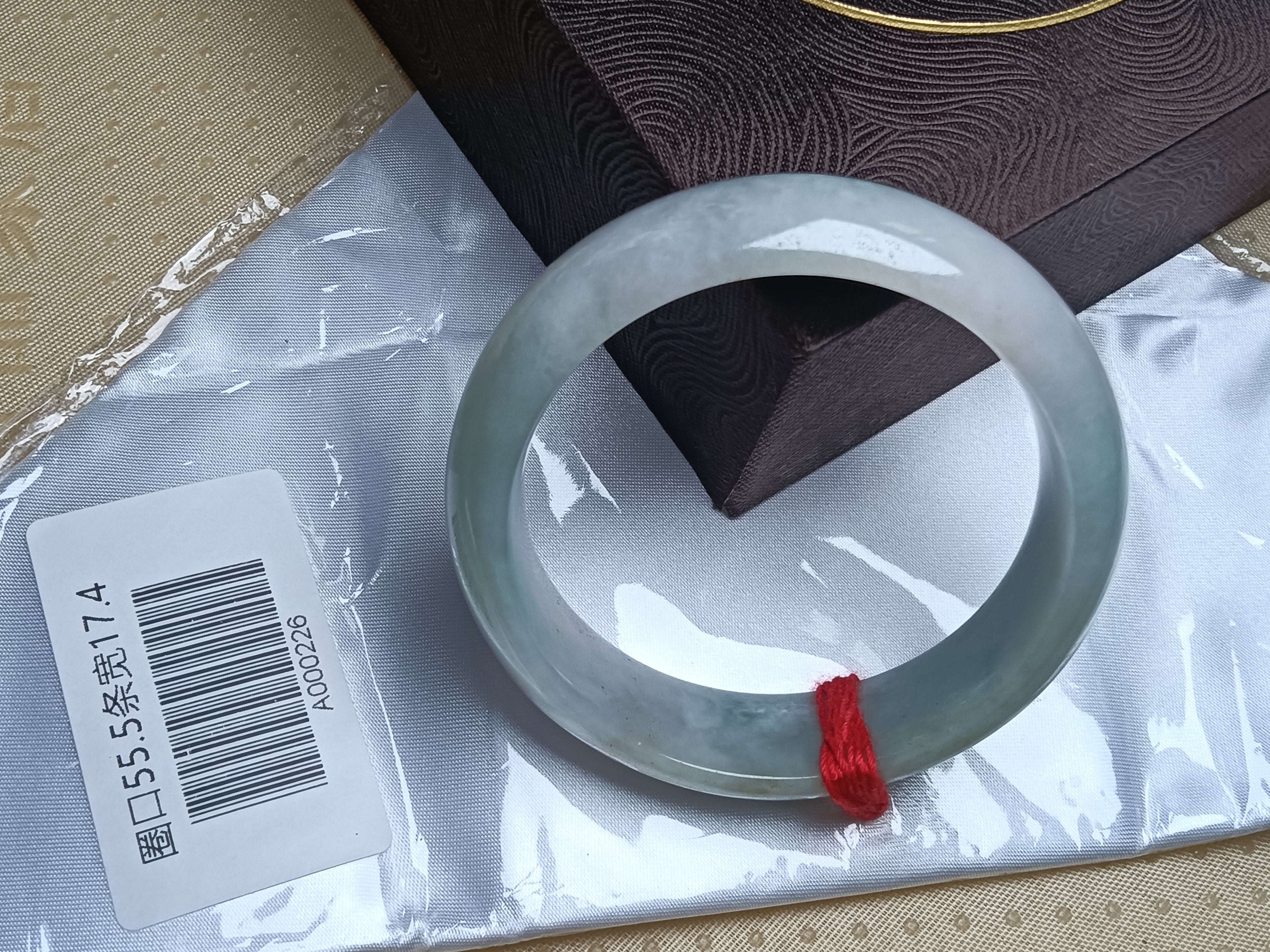 Clear Lavender&Green Burmese JGIA Certified Jadeite Bangle (Size:55-56mm)