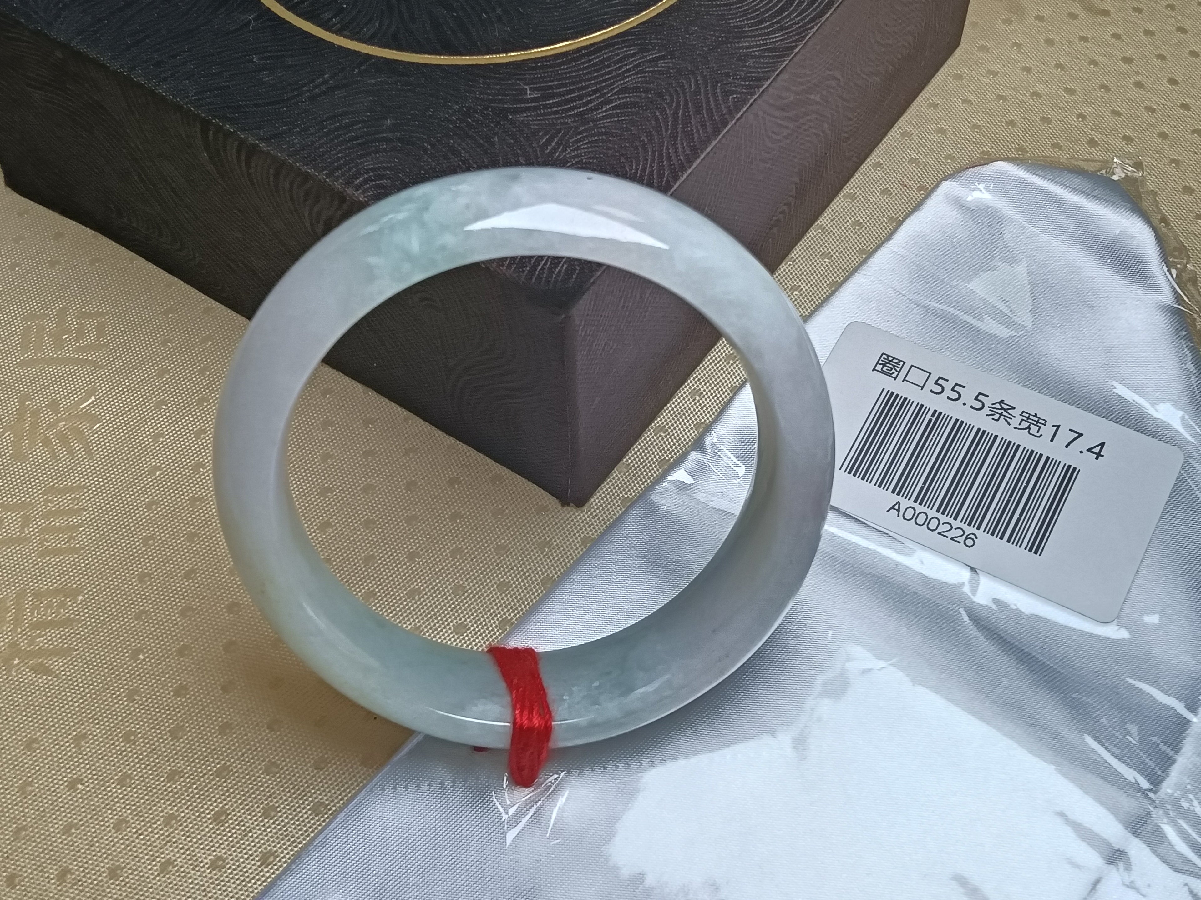 Clear Lavender&Green Burmese JGIA Certified Jadeite Bangle (Size:55-56mm)