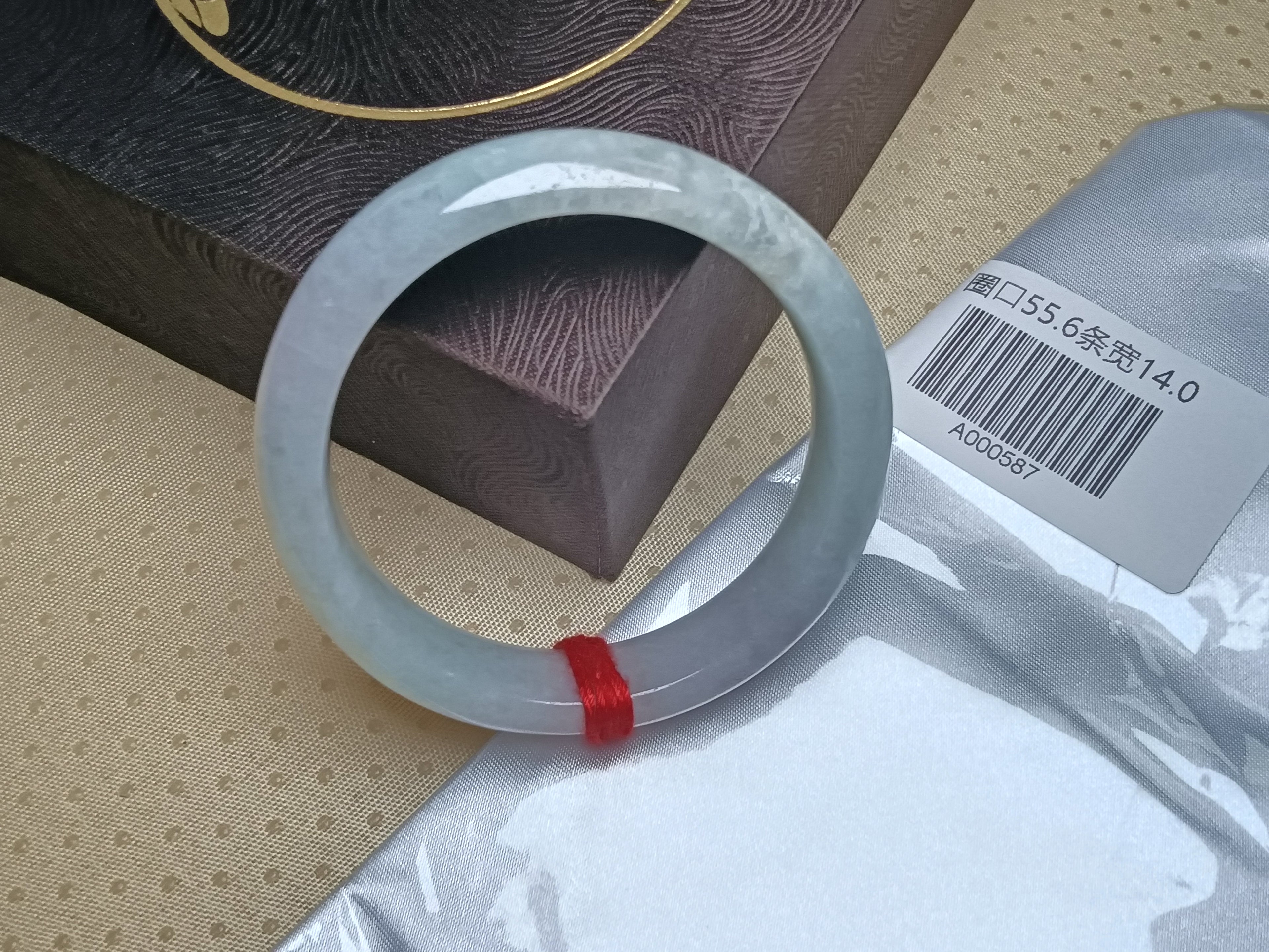 Clear Lavender&Green Burmese JGIA Certified Jadeite Bangle (Size:55-56mm)