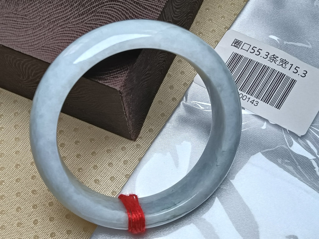 Moonlight Color Lavender Burmese JGIA Certified Jadeite Bangle (Size:54-55mm)