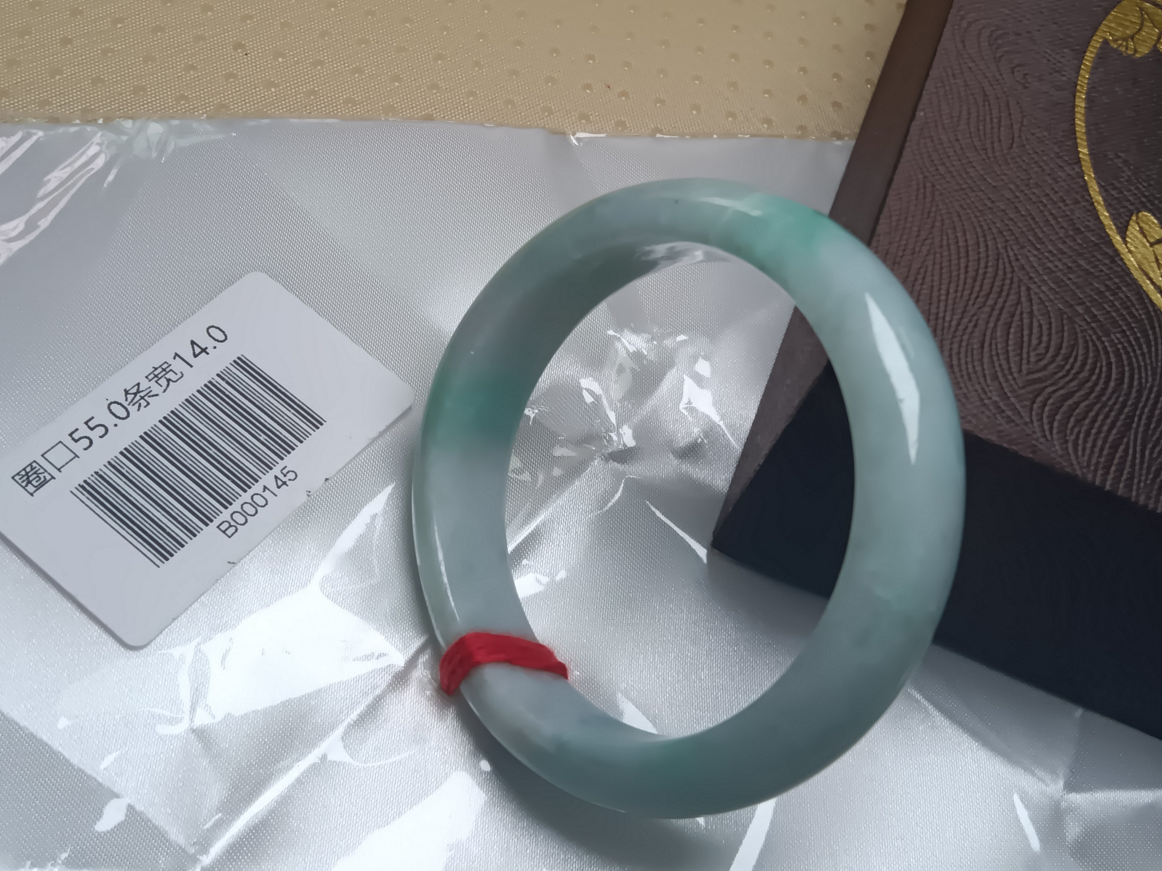 Watery Light Apple Green Burmese JGIA Certified Jadeite Bangle (Size:54-55mm)