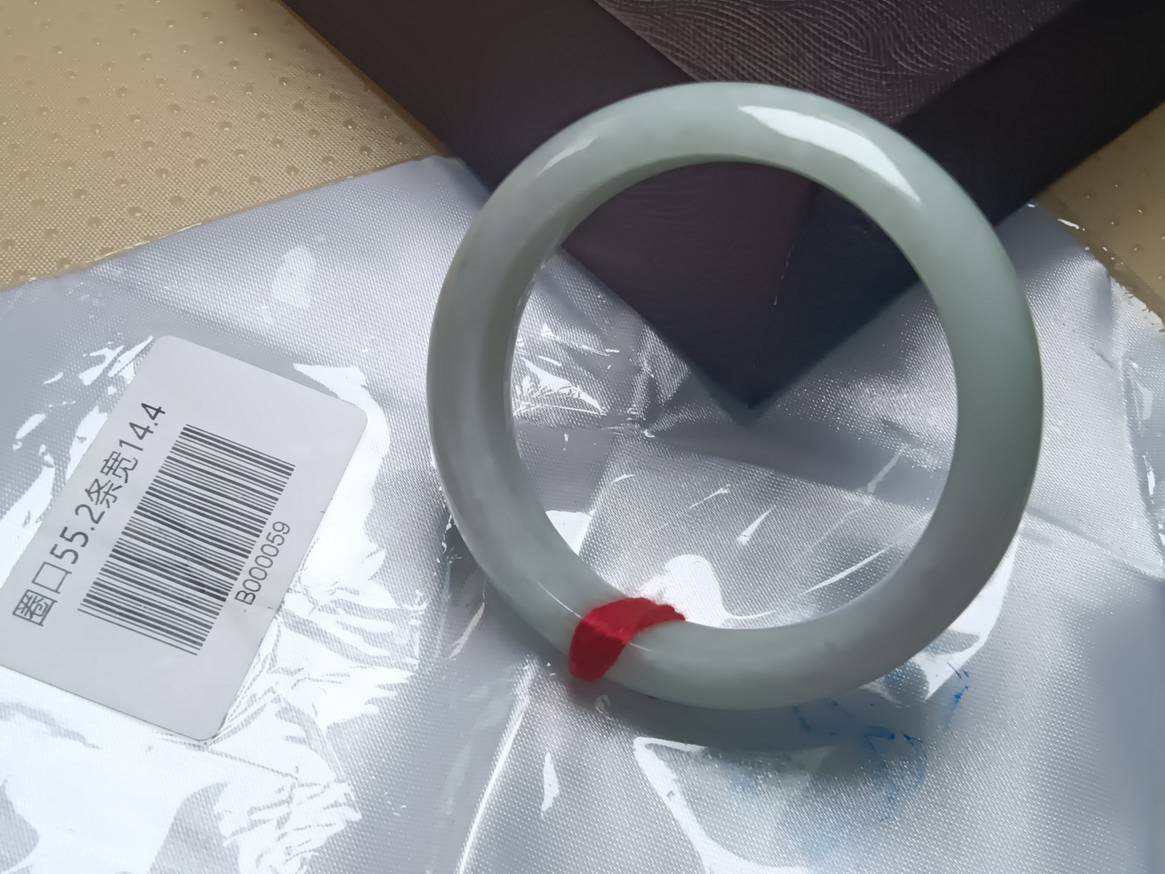 Bluesh Green with Flowing Flower Burmese JGIA Certified Jadeite Bangle (Size:54-55mm)