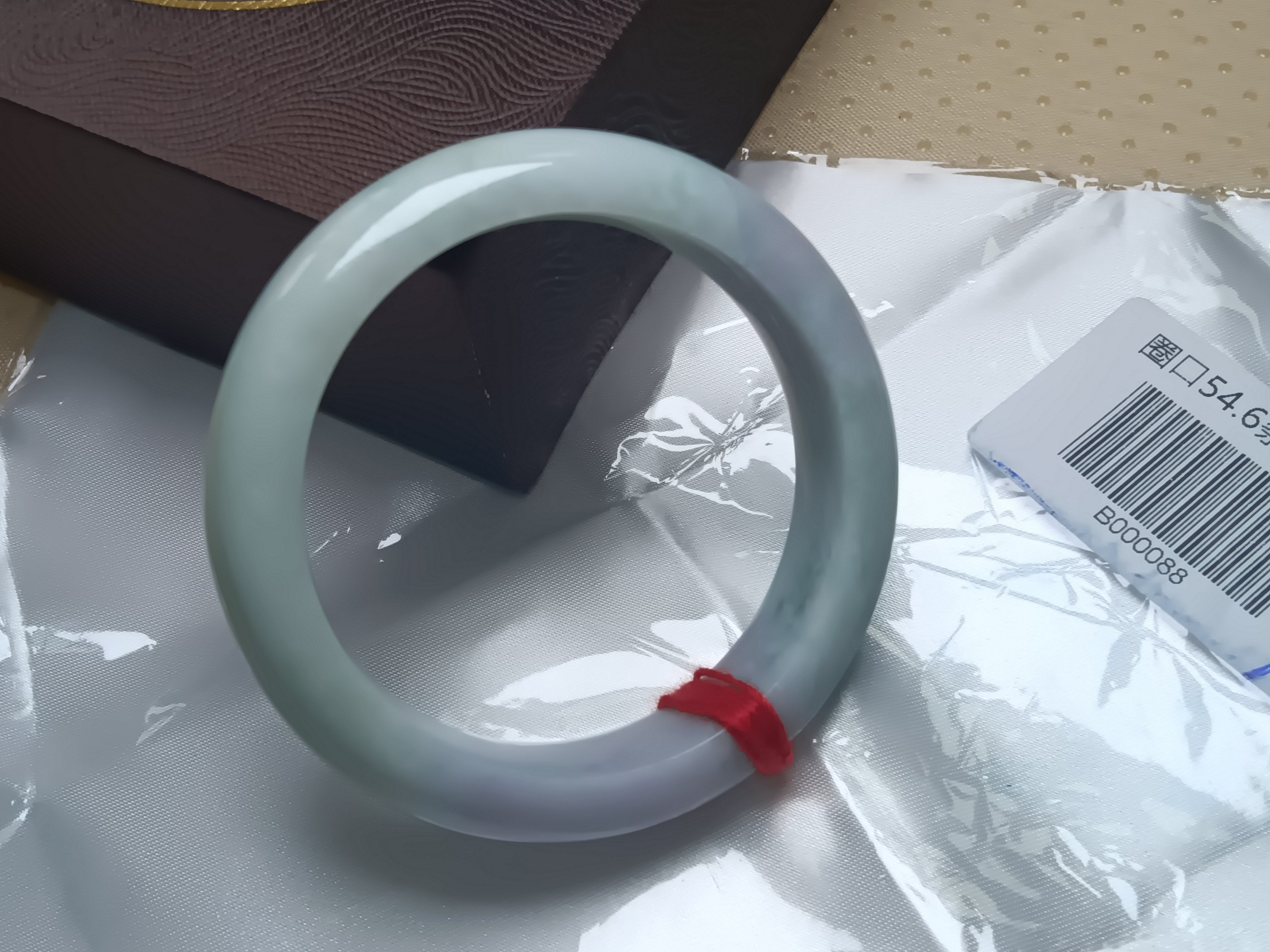 Moonlight Color Light Green Burmese JGIA Certified Jadeite Bangle (Size:54-55mm)