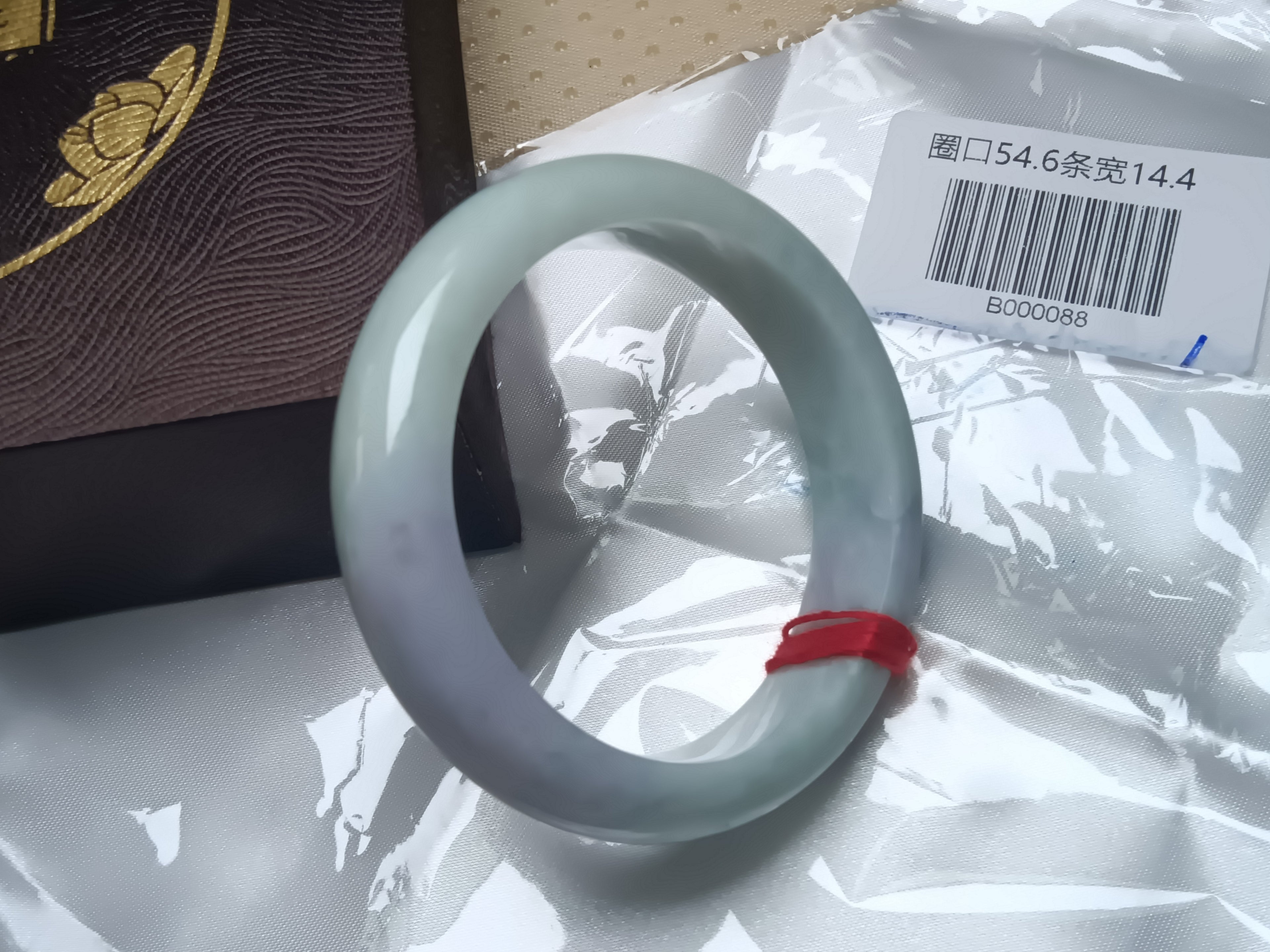 Moonlight Color Light Green Burmese JGIA Certified Jadeite Bangle (Size:54-55mm)