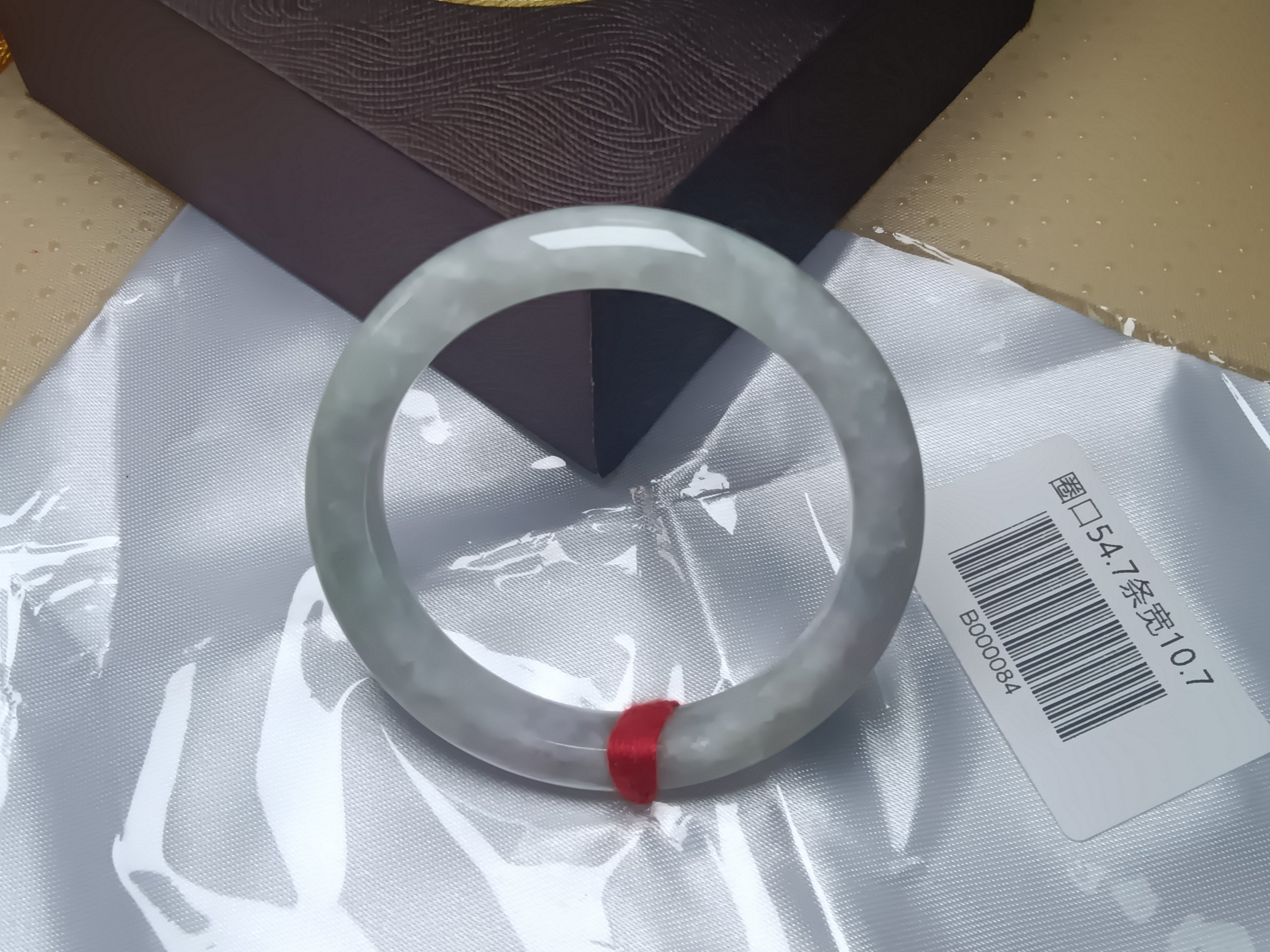 Moonlight Color Lavender Burmese JGIA Certified Jadeite Bangle (Size:54-55mm)