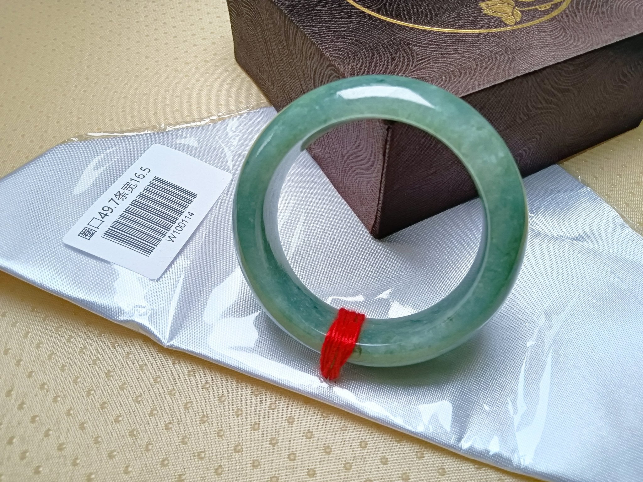 Full Apple Green Burmess Grade A Jadeite Bangle (Size:50mm) W114 - Jadeite Ding