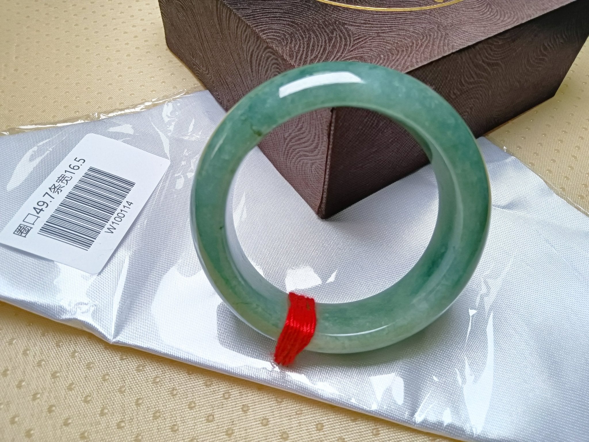 Full Apple Green Burmess Grade A Jadeite Bangle (Size:50mm) W114 - Jadeite Ding