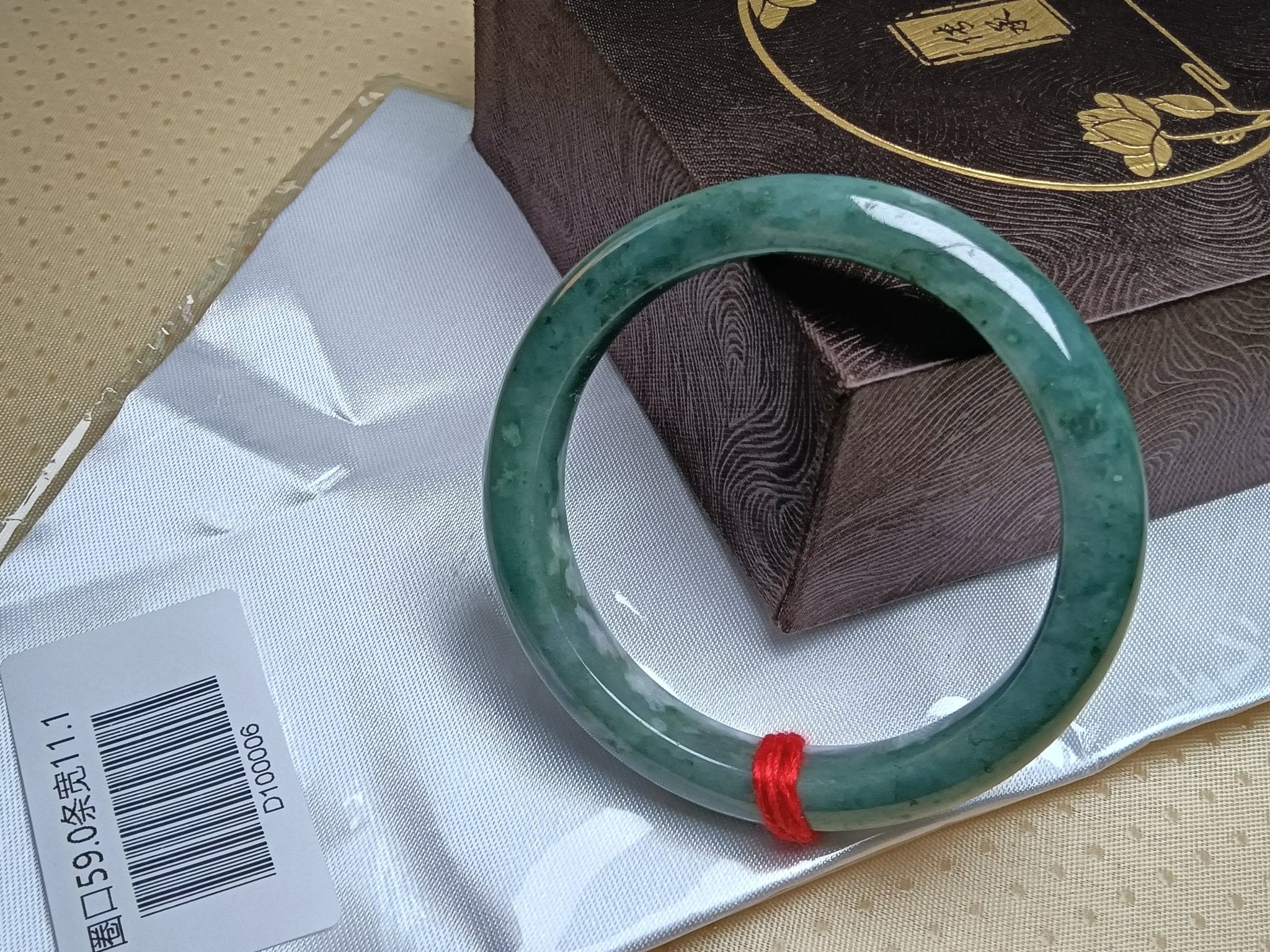 Natural Burmese Type - A Full Light Apple Green Jadeite Bangles (Size59 - 60mm) - Jadeite Ding