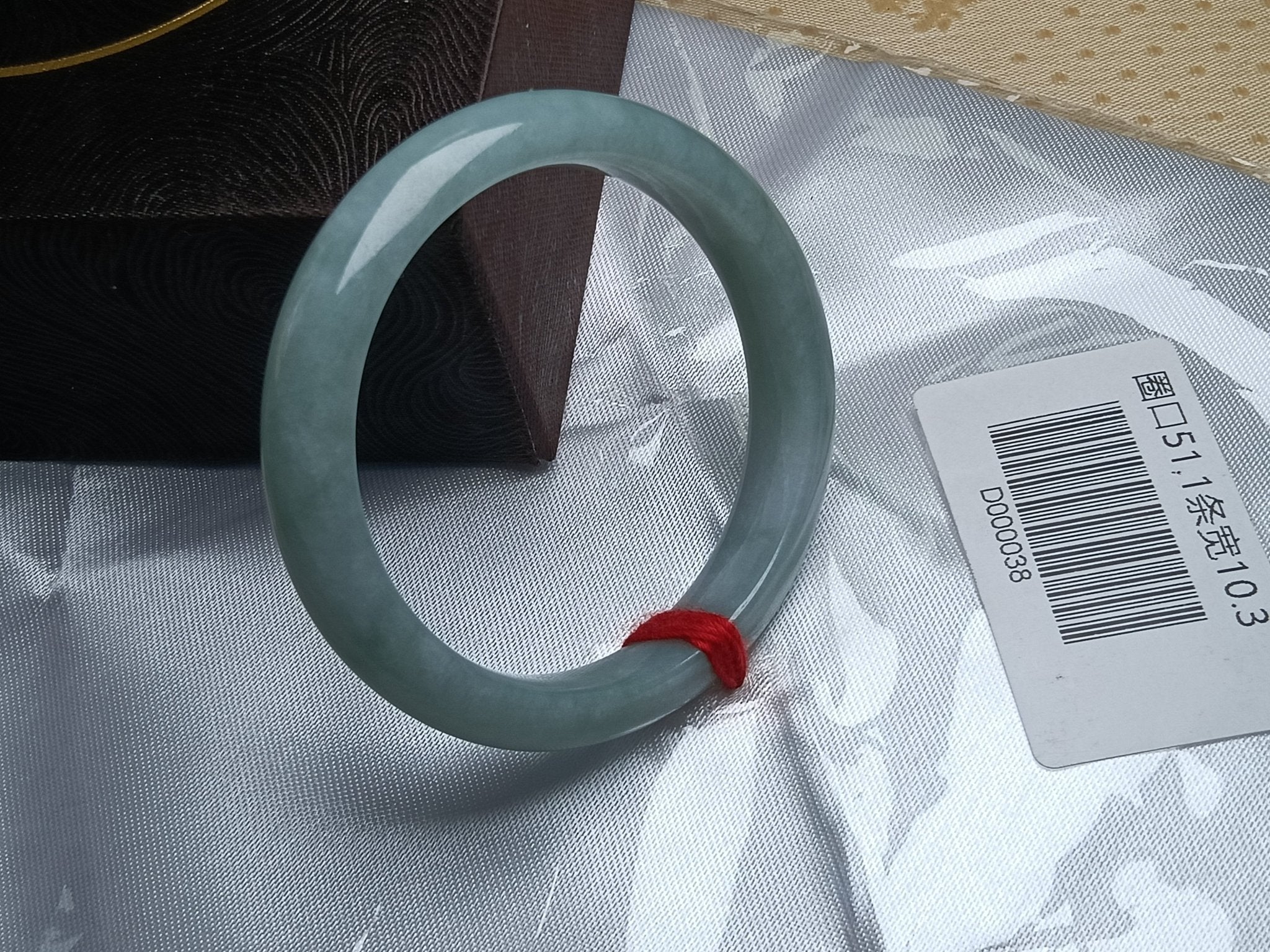 Watery Even Color Light Green Natural Burmess Jadeite Bracelet (Size:50 - 51mm) - Jadeite Ding